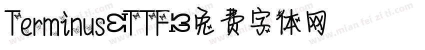 Terminus (TTF)字体转换